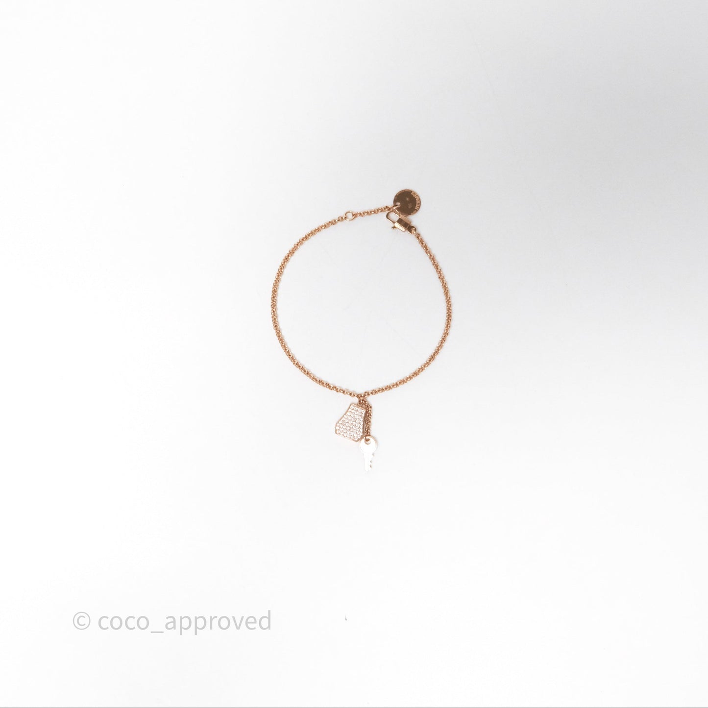 Hermès Kelly Clochette Bracelet Rose Gold
