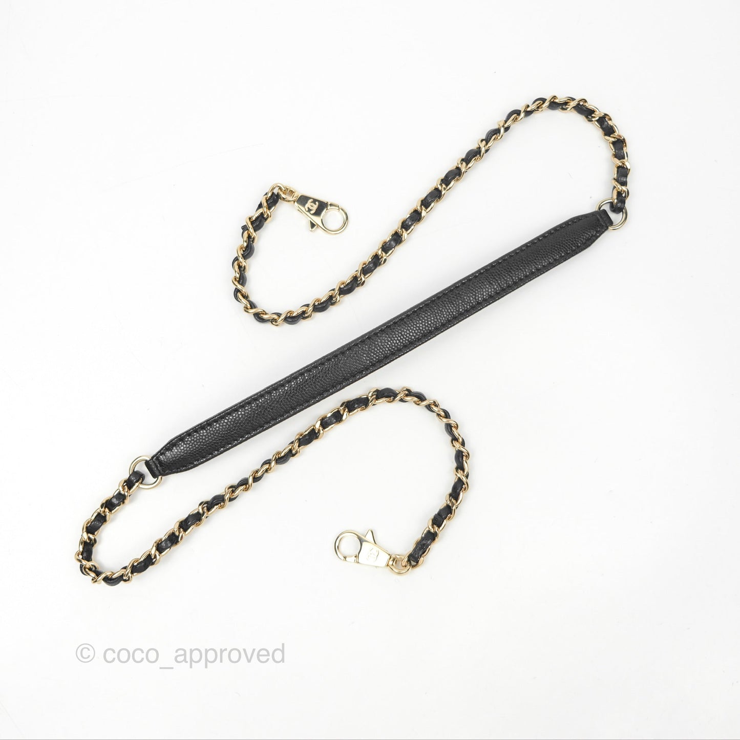 Chanel Small Quilted Coco Handle Black Caviar Gold Hardware