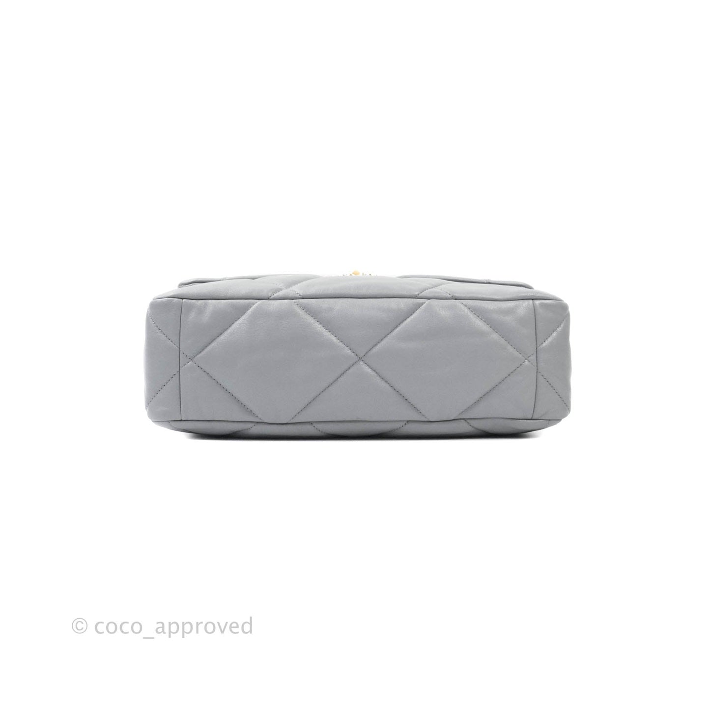 Chanel 19 Medium Grey Mixed Hardware Goatskin