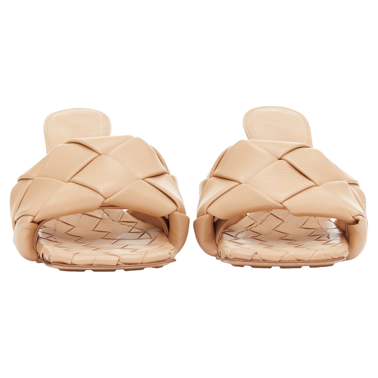Luxury Bottega Veneta Nappa Maxi Intrecciato Chunky Sandals
