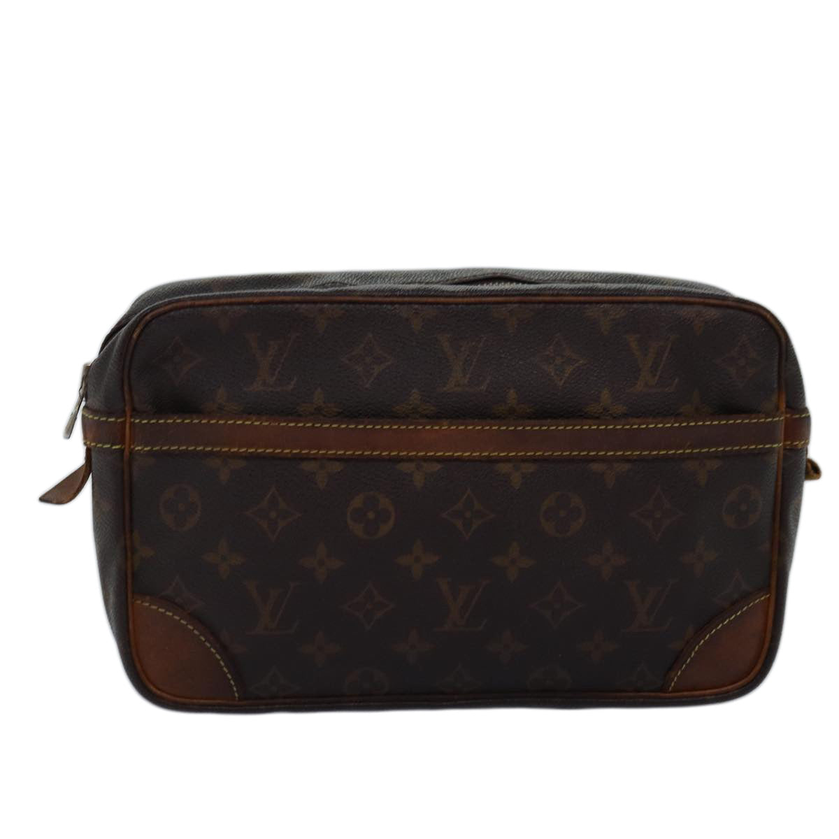 LOUIS VUITTON Monogram Compiegne 28 Clutch Bag M51845 LV 74902