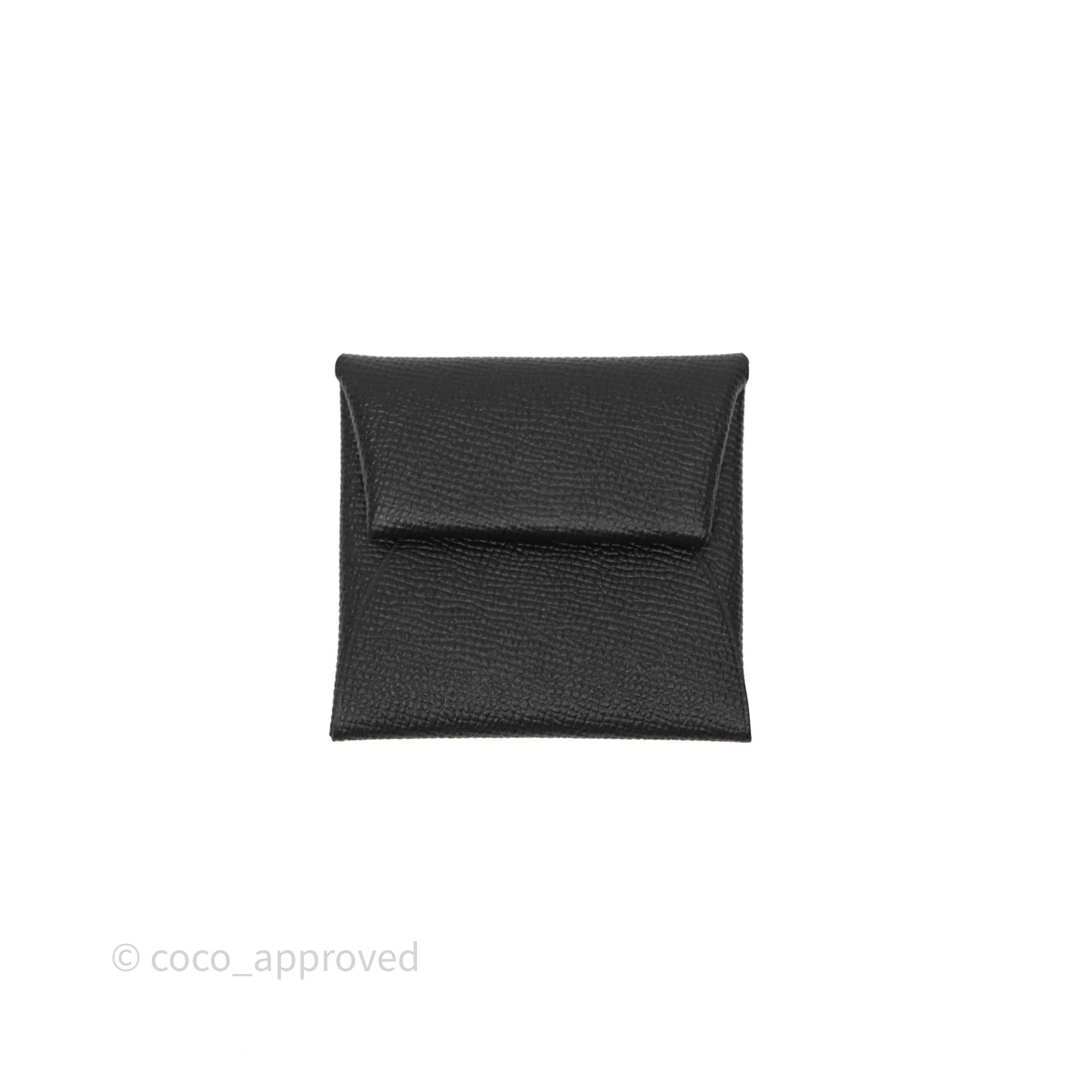 Hermes Bastia Change Purse Noir Epsom