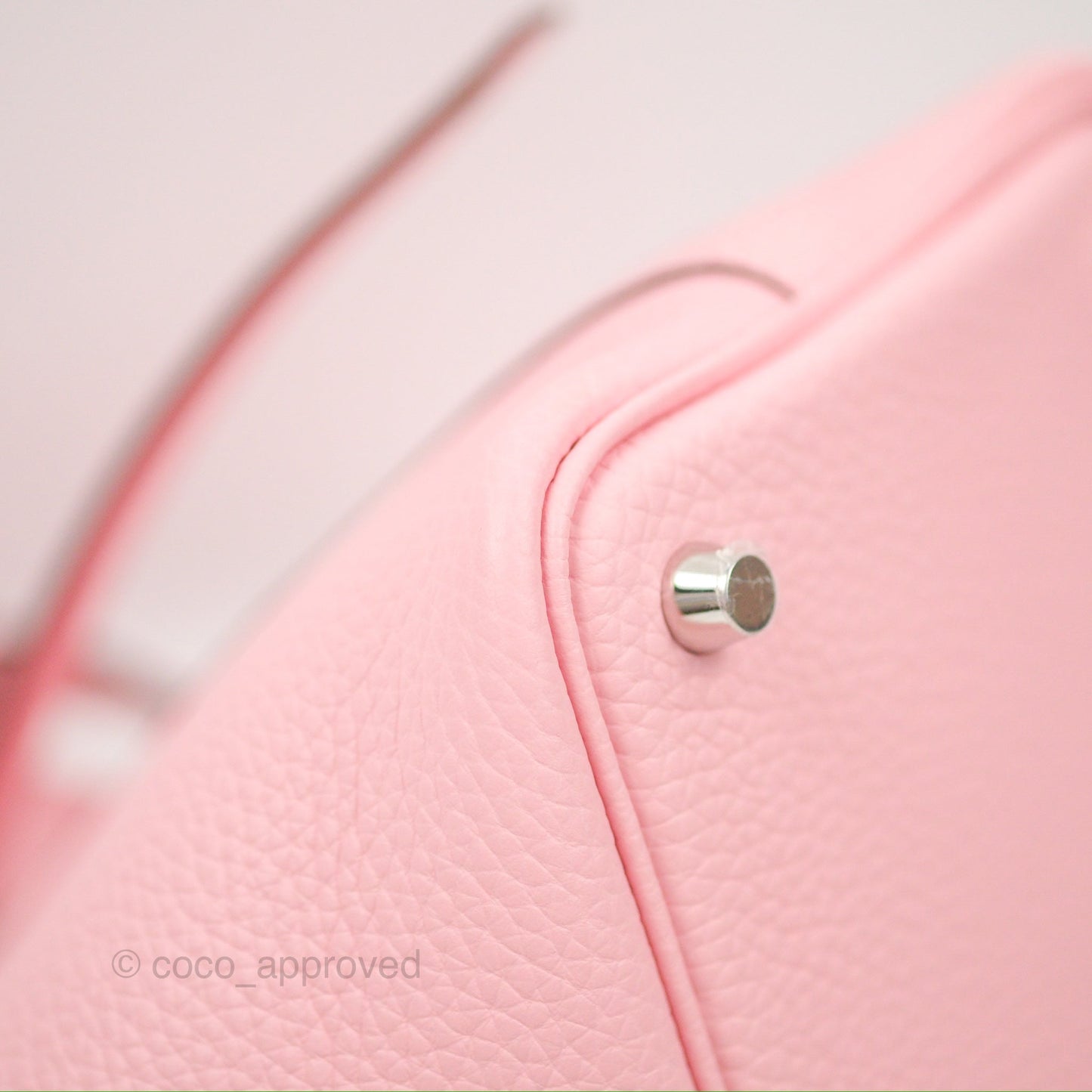 Hermès Picotin 18 Rose Sakura Clemence Palladium Hardware
