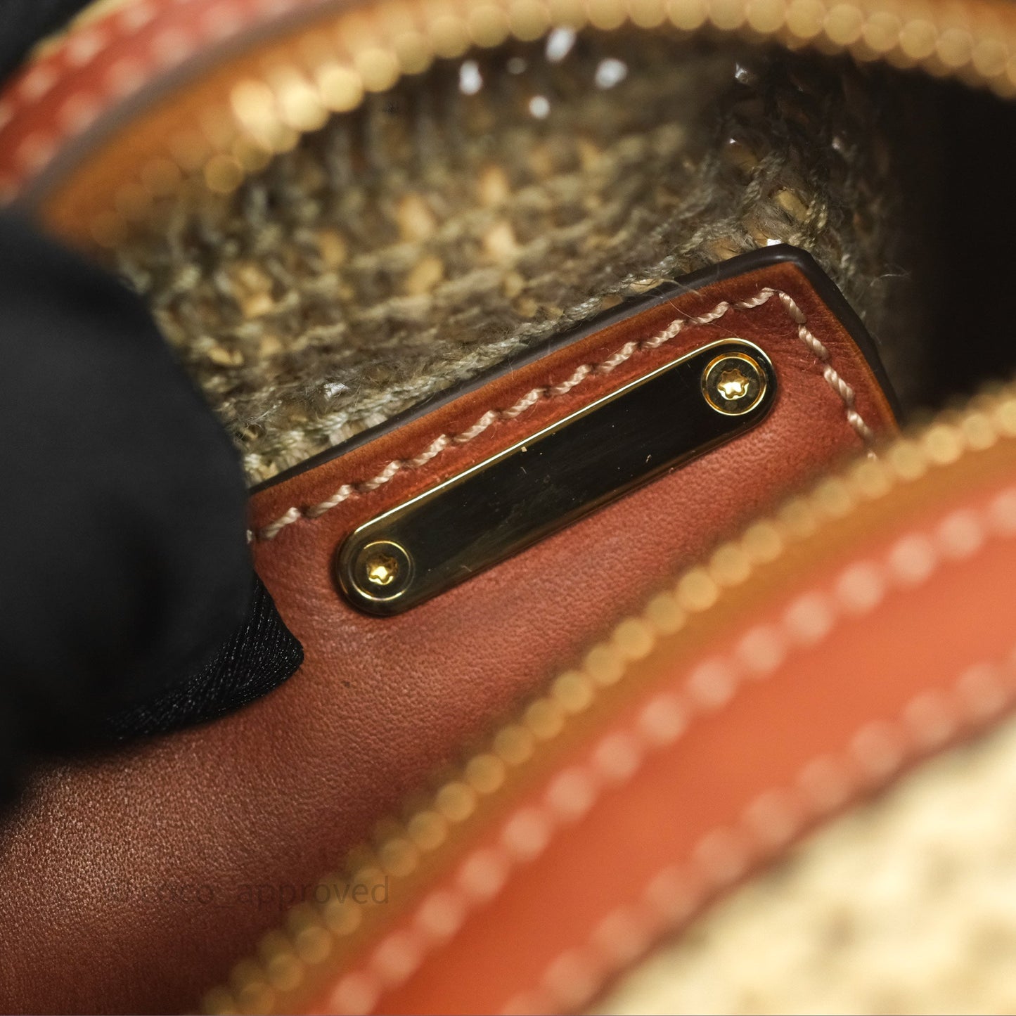 Delvaux Cool Box MM Bohème Raffia Brown