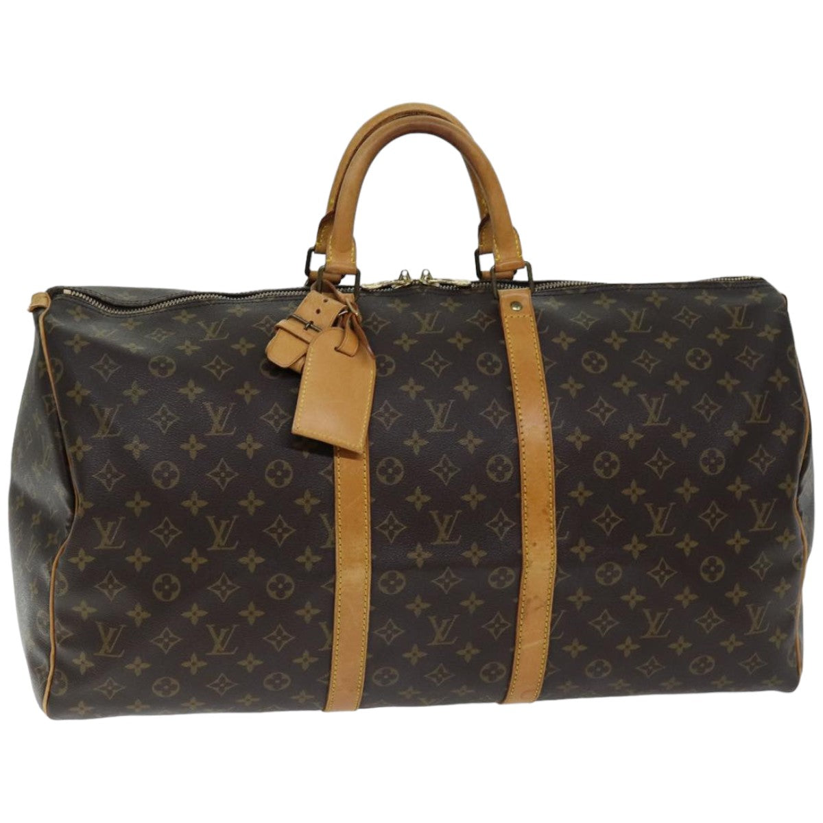 LOUIS VUITTON Monogram Keepall 55 Boston Bag M41424 LV 74939