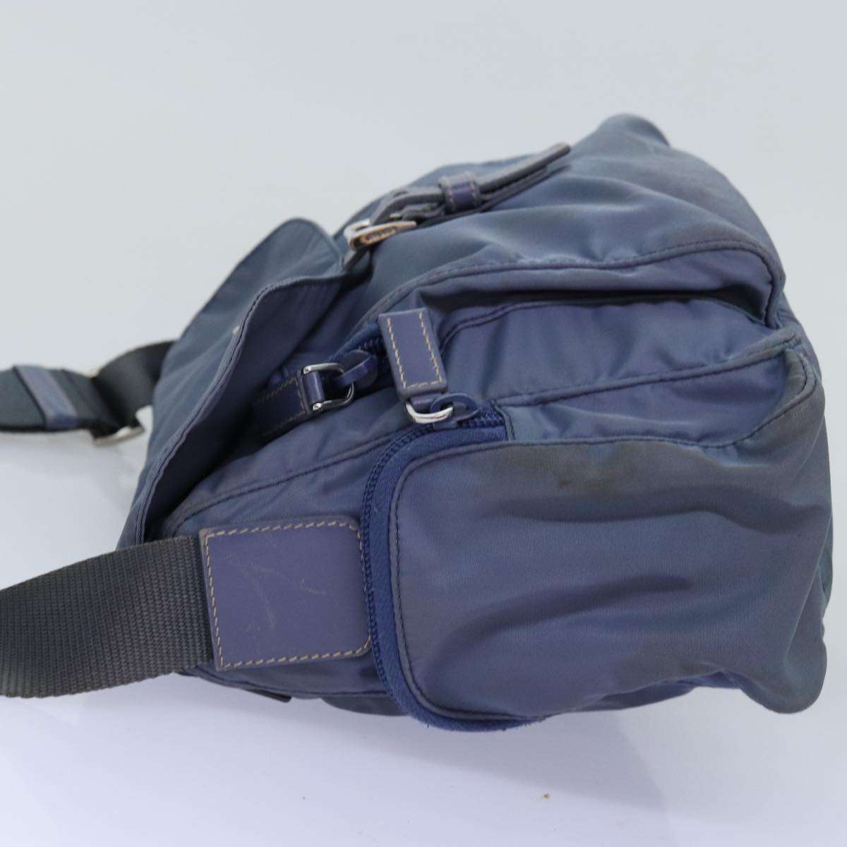 Luxury PradaShoulder Bag Nylon Blue 74963