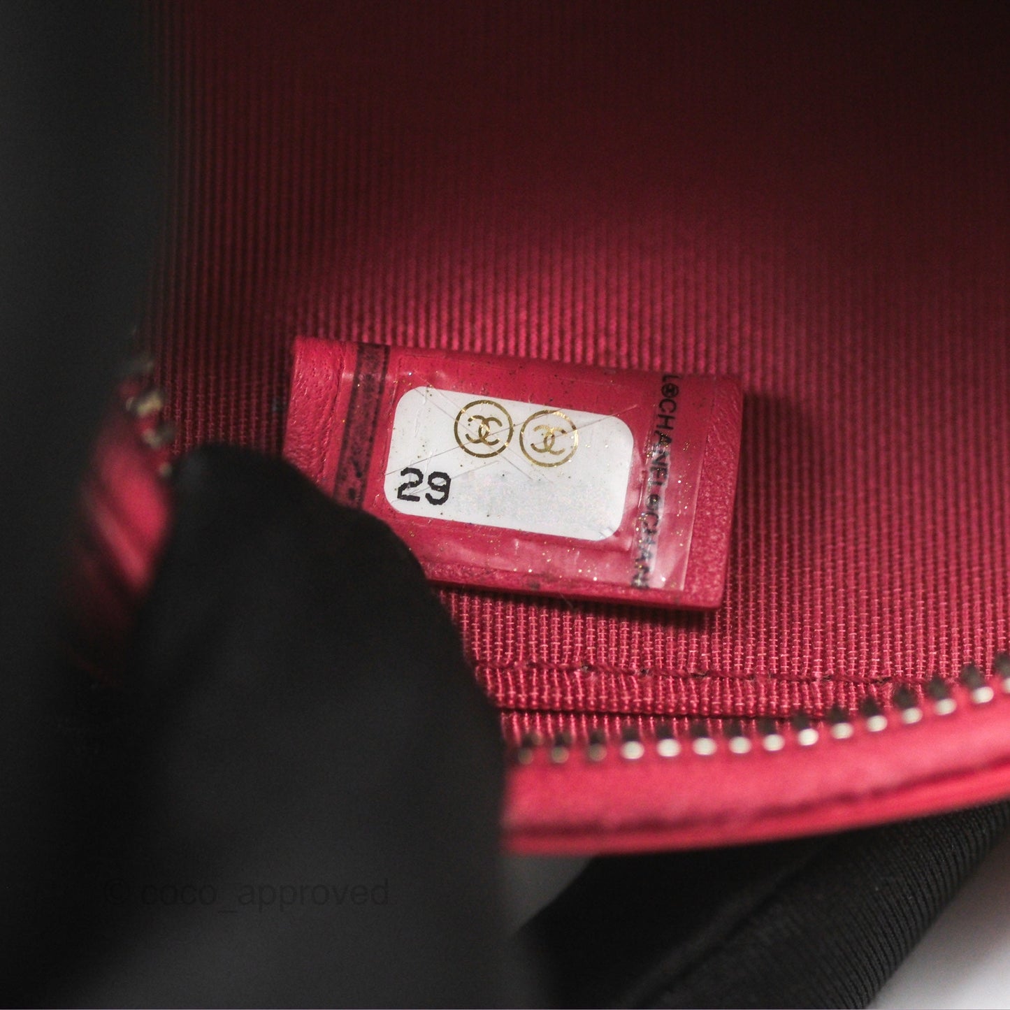 Chanel Quilted Phone Holder Pink Lambskin Silver Hardware