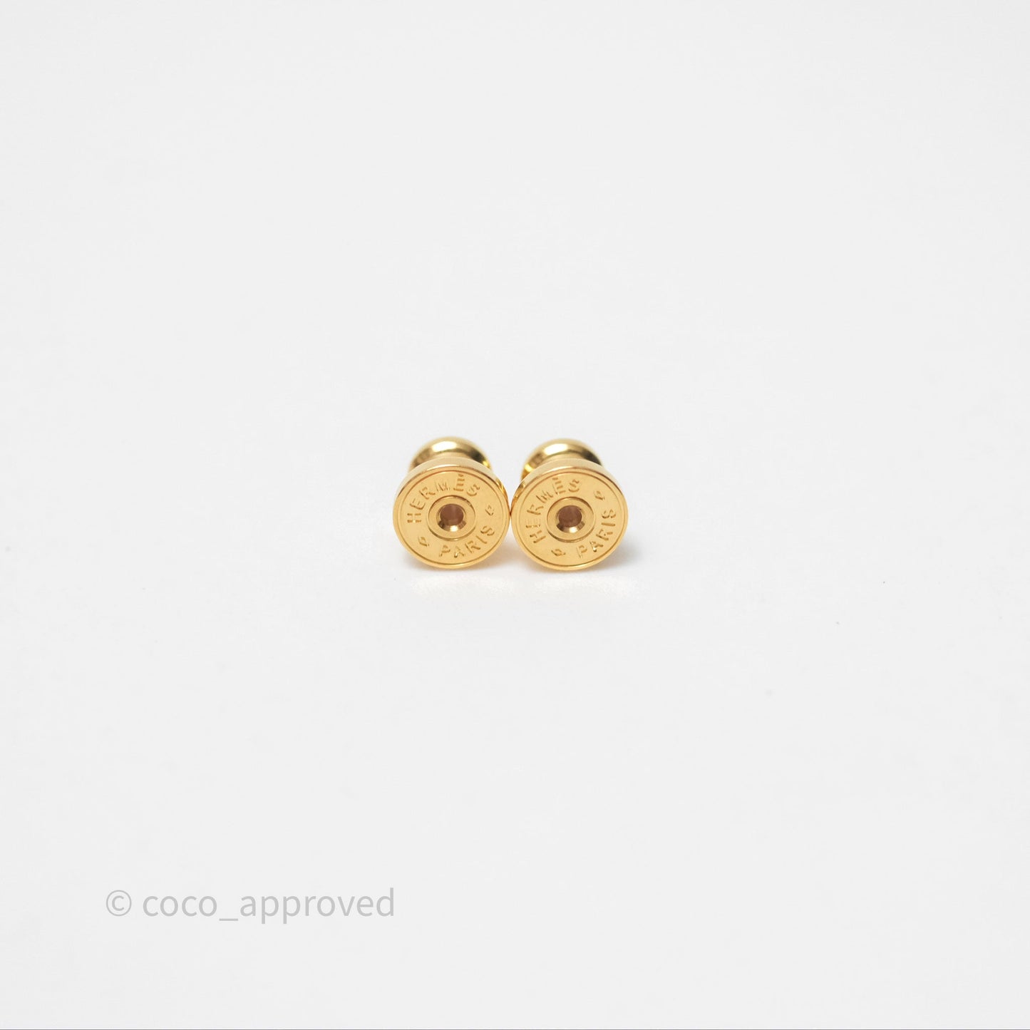 Hermès As De Coeur Drop Earrings Nata Swift Gold Hardware