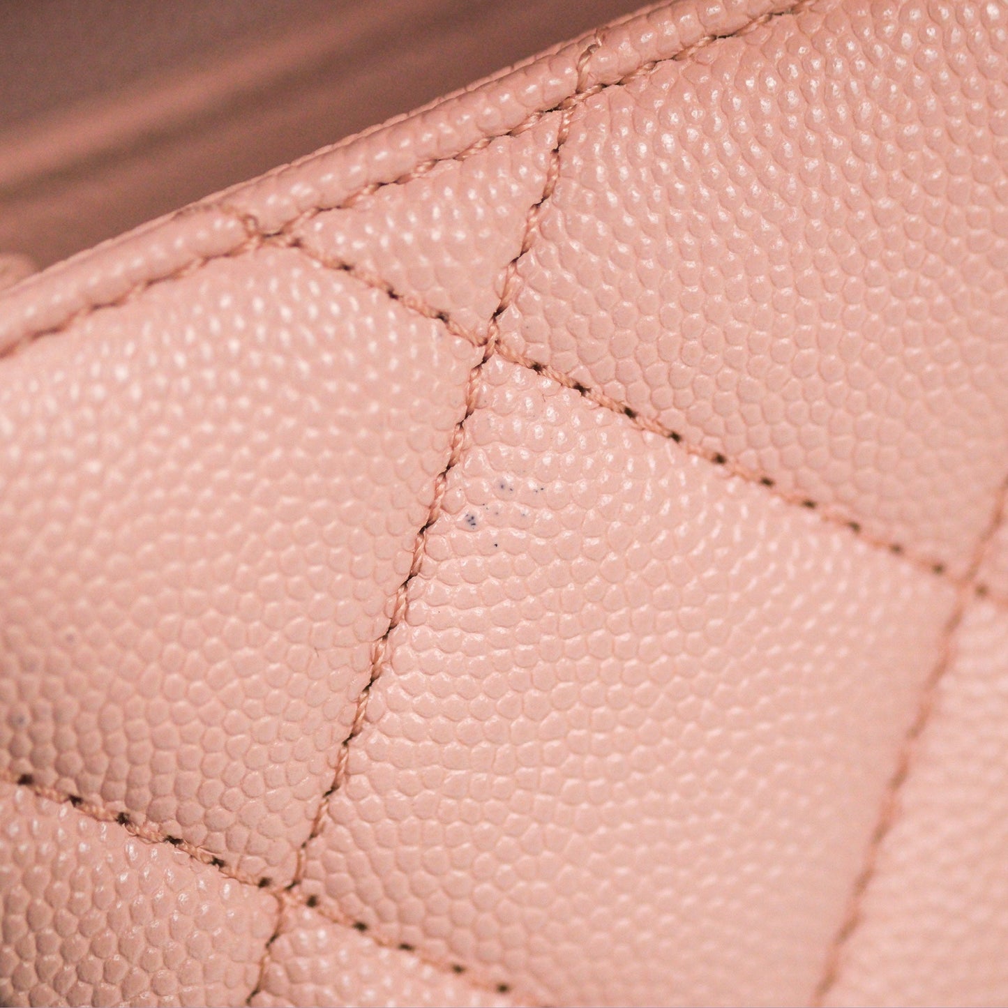 Chanel Carry Me Top Handle Flap Bag Pink Caviar Aged Gold Hardware 23S