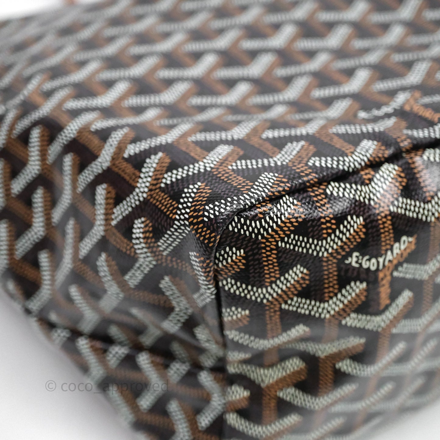 Goyard St Louis Tote PM Tan Black
