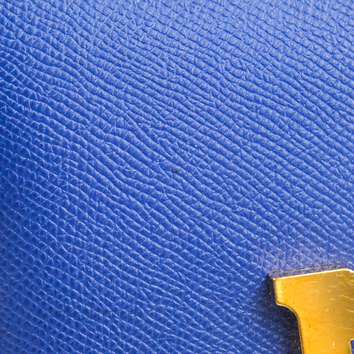 Hermès Constance Mini 18cm Bleu Electric Epsom Gold Hardware