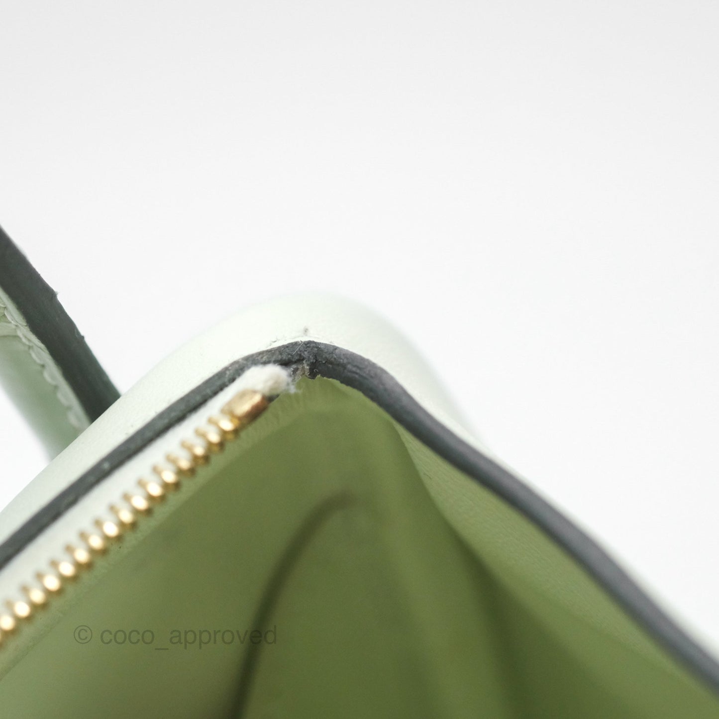 Hermès Mini Lindy Touch Vert Fizz 0S Swift Alligator Handle Gold Hardware