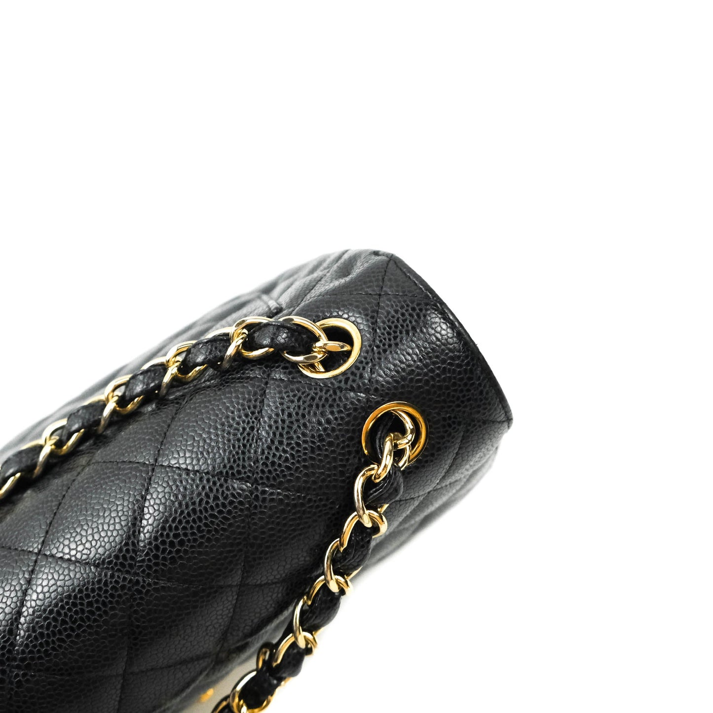 Chanel Jumbo Double Flap Black Caviar Gold Hardware⁣⁣