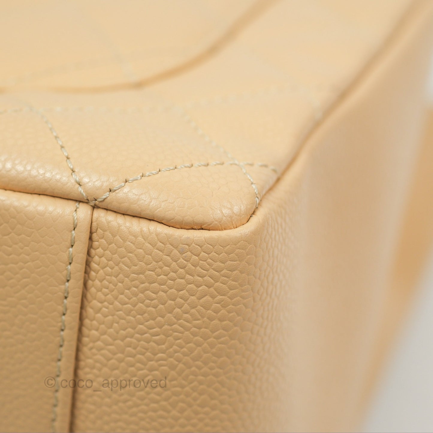 Chanel GST Beige Caviar Gold Hardware