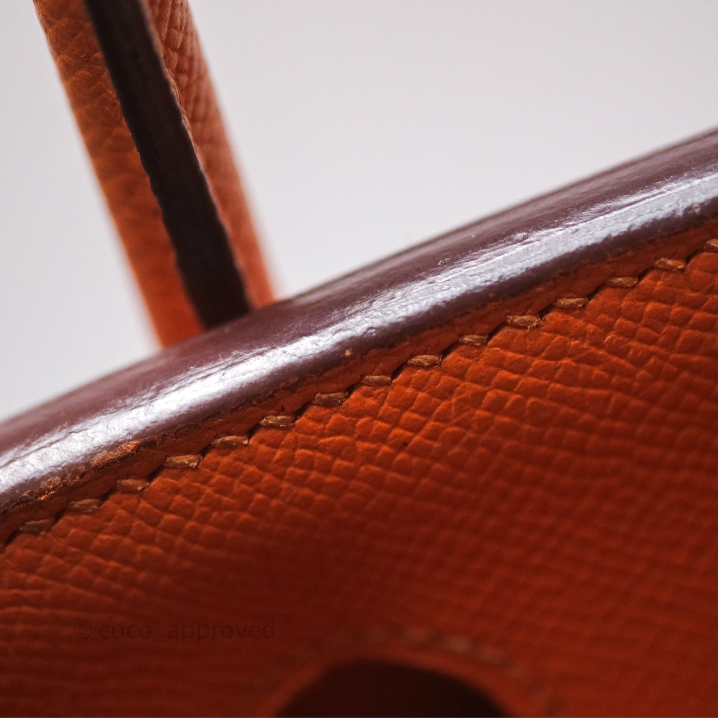 Hermès Birkin 30 Retourne Orange Epsom Palladium Hardware