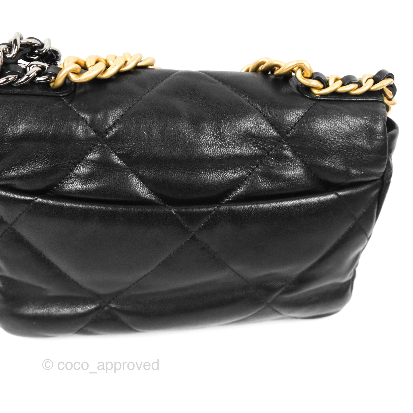 Chanel 19 Small Black Goatskin Mixed Hardware