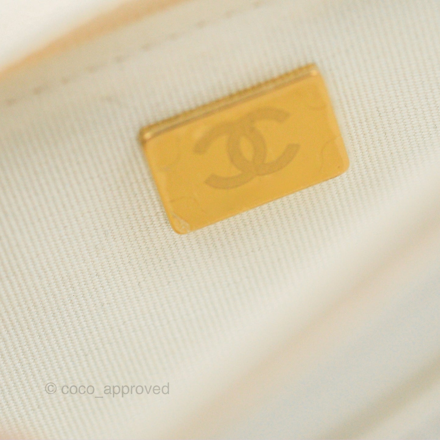 Chanel Quilted WOC White Lambskin Gold Hardware With Charms