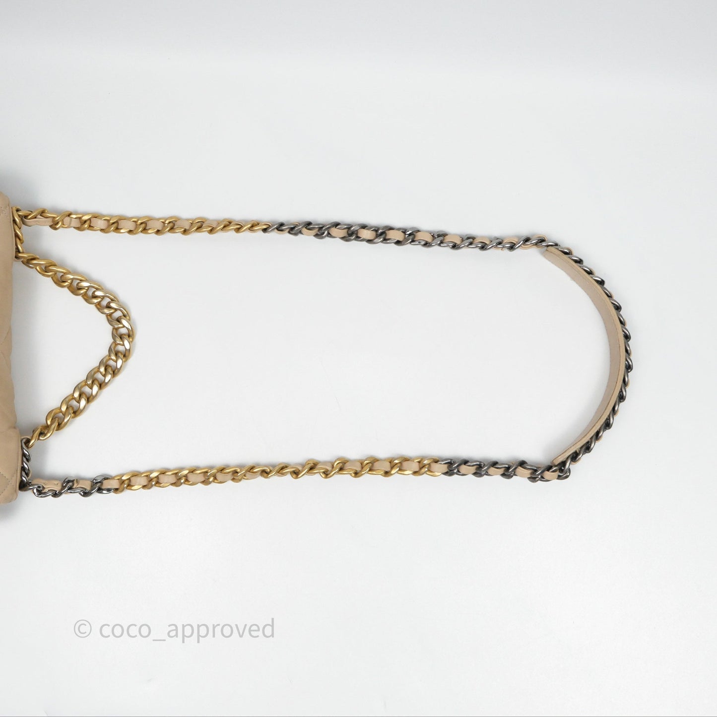Chanel 19 Small Beige Mixed Hardware