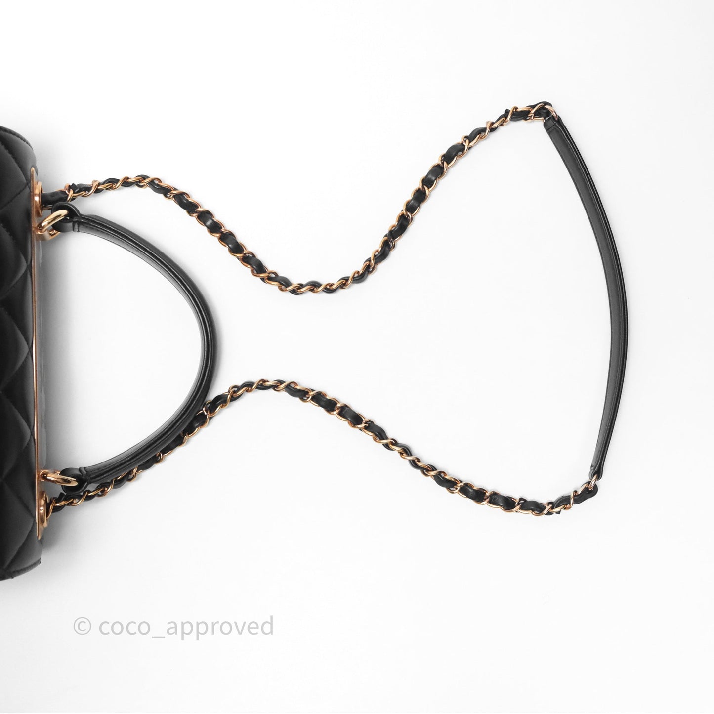 Chanel Trendy CC Small Black Lambskin Rose Gold Hardware