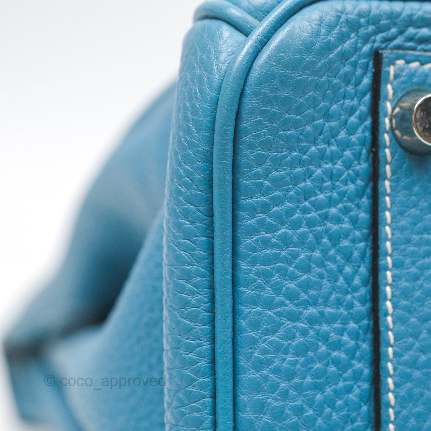 Hermès Birkin 30 Blue Jean Togo Palladium Hardware