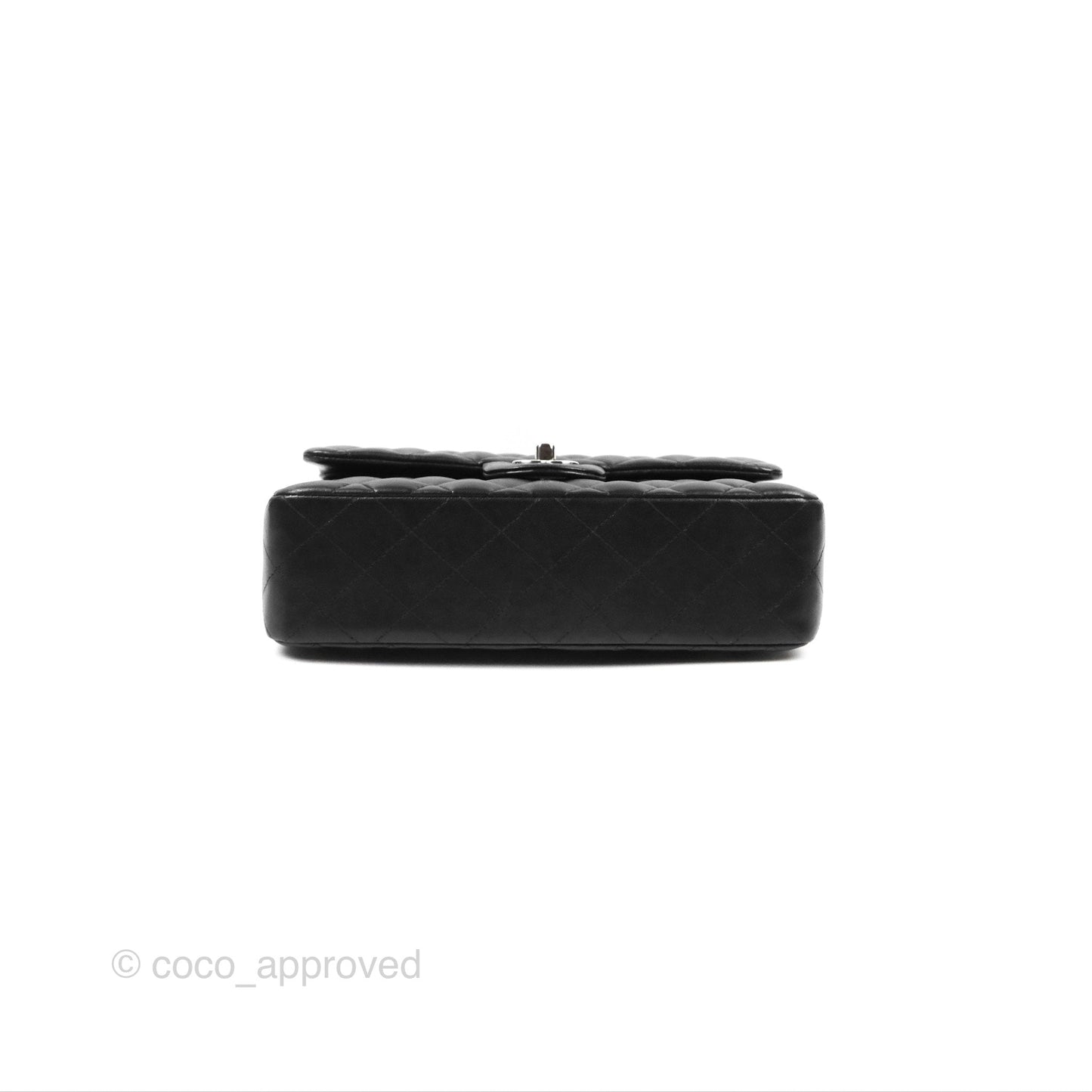 Chanel Small Classic Quilted Flap Black Lambskin Silver Hardware