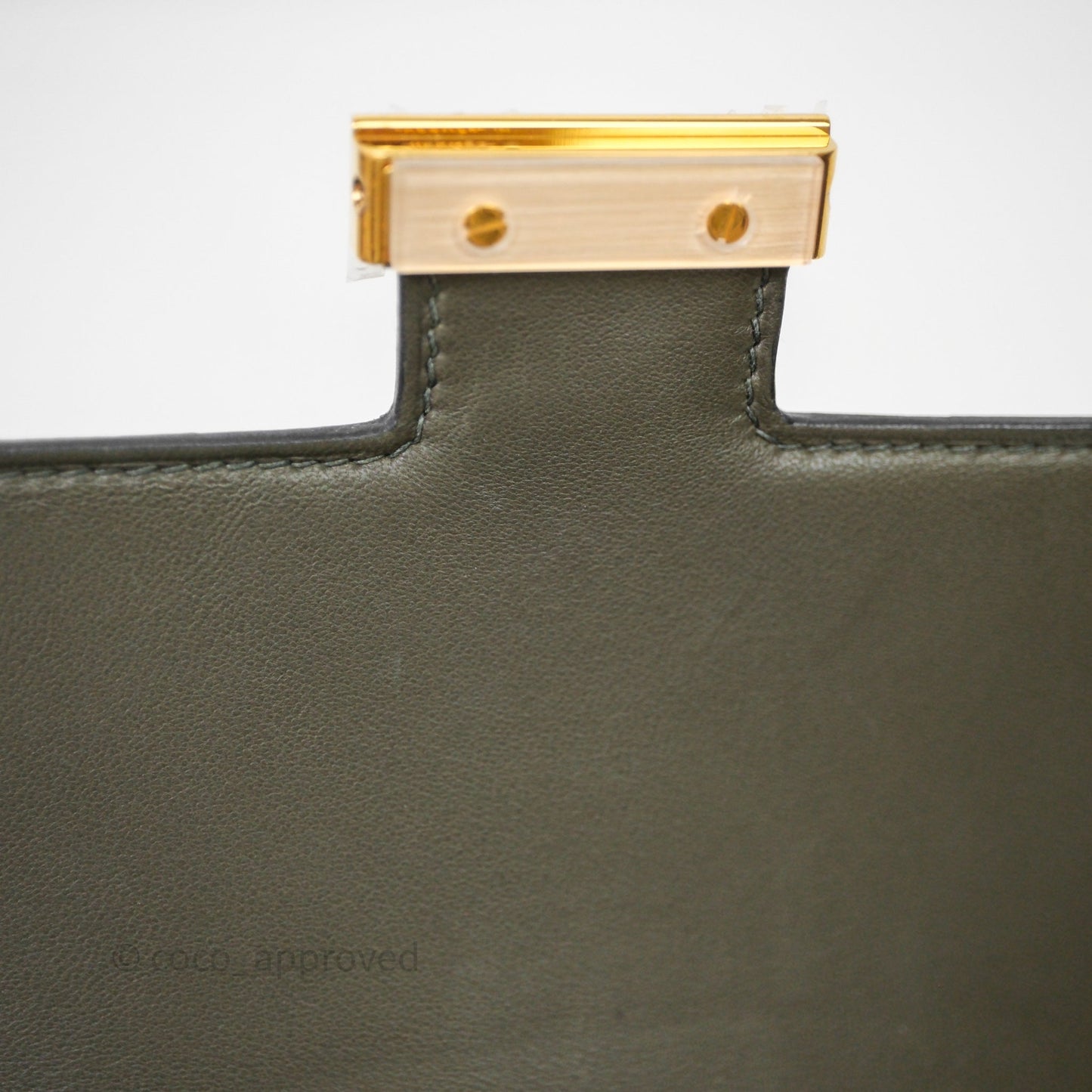 Hermès Constance Mini 18cm Vert de Gris C6 Epsom Gold Hardware
