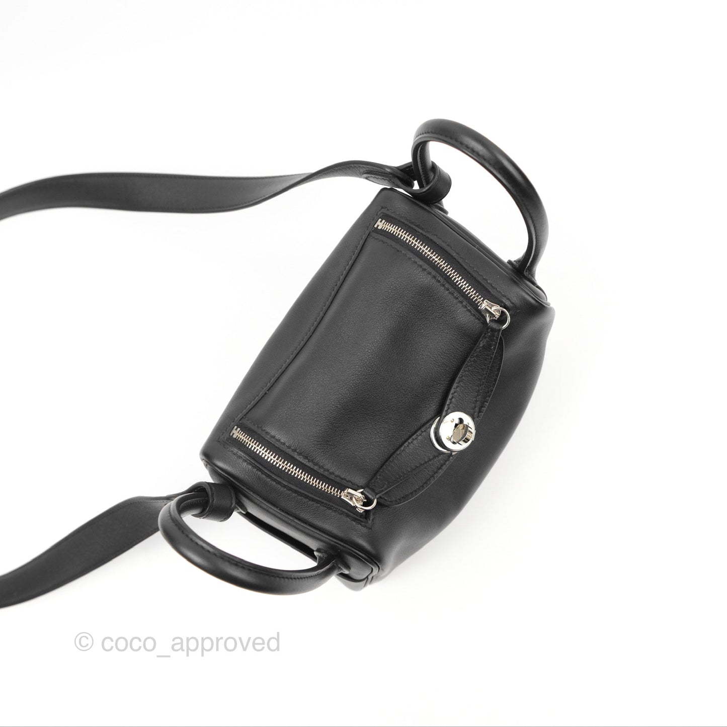 Hermès Mini Lindy 20 Back Swift Palladium Hardware