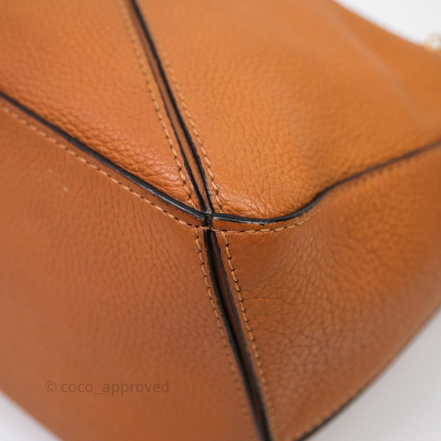 Loewe Small Puzzle Bag Tan Calfskin