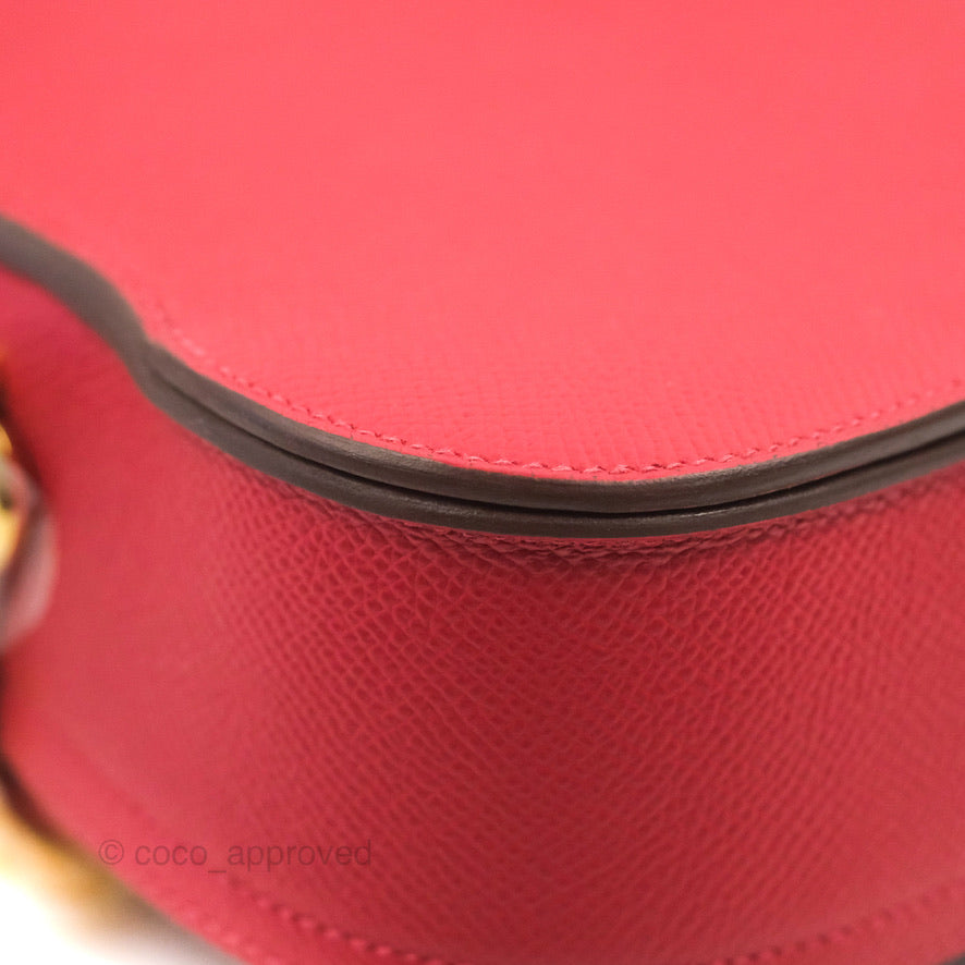 Hermès Della Cavalleria Mini Bag Rouge Piment Epsom Gold Hardware