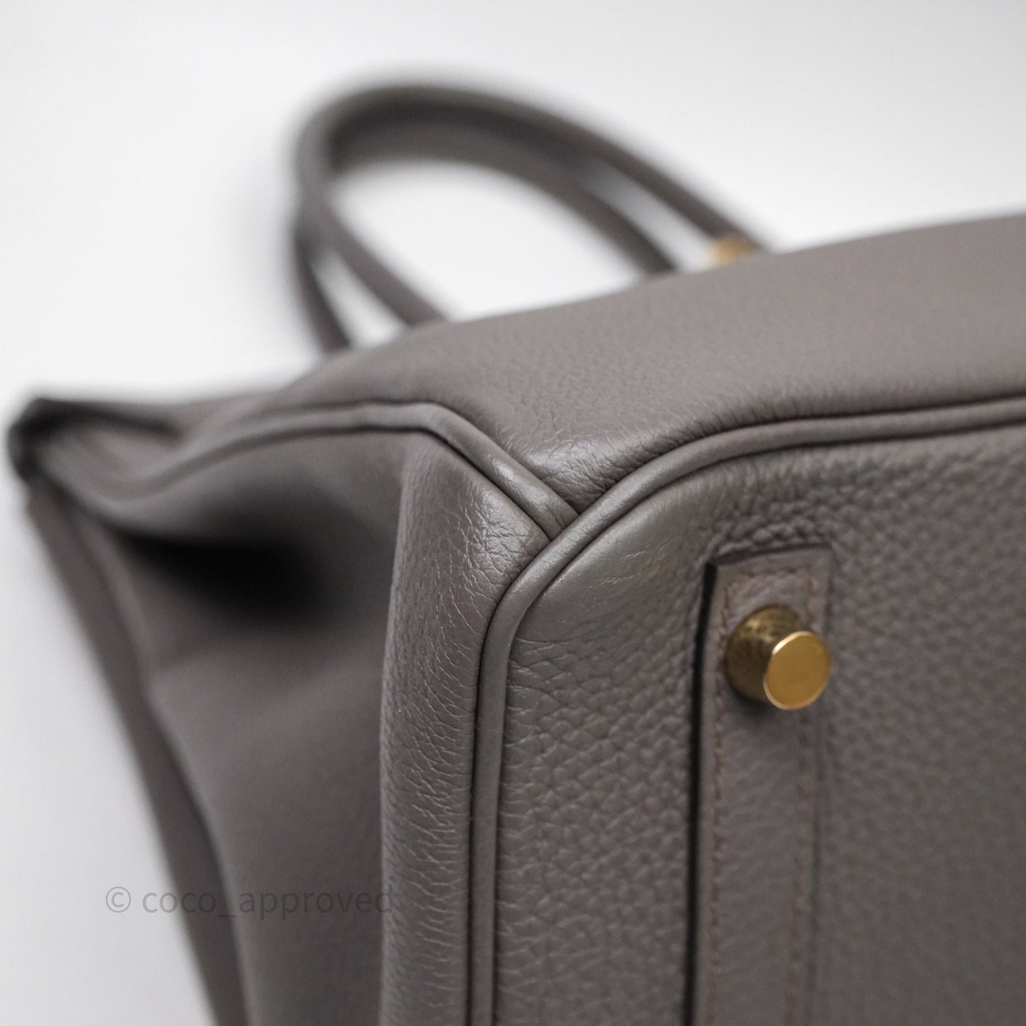 Hermès Birkin 30 Gris Asphalte Togo Gold Hardware