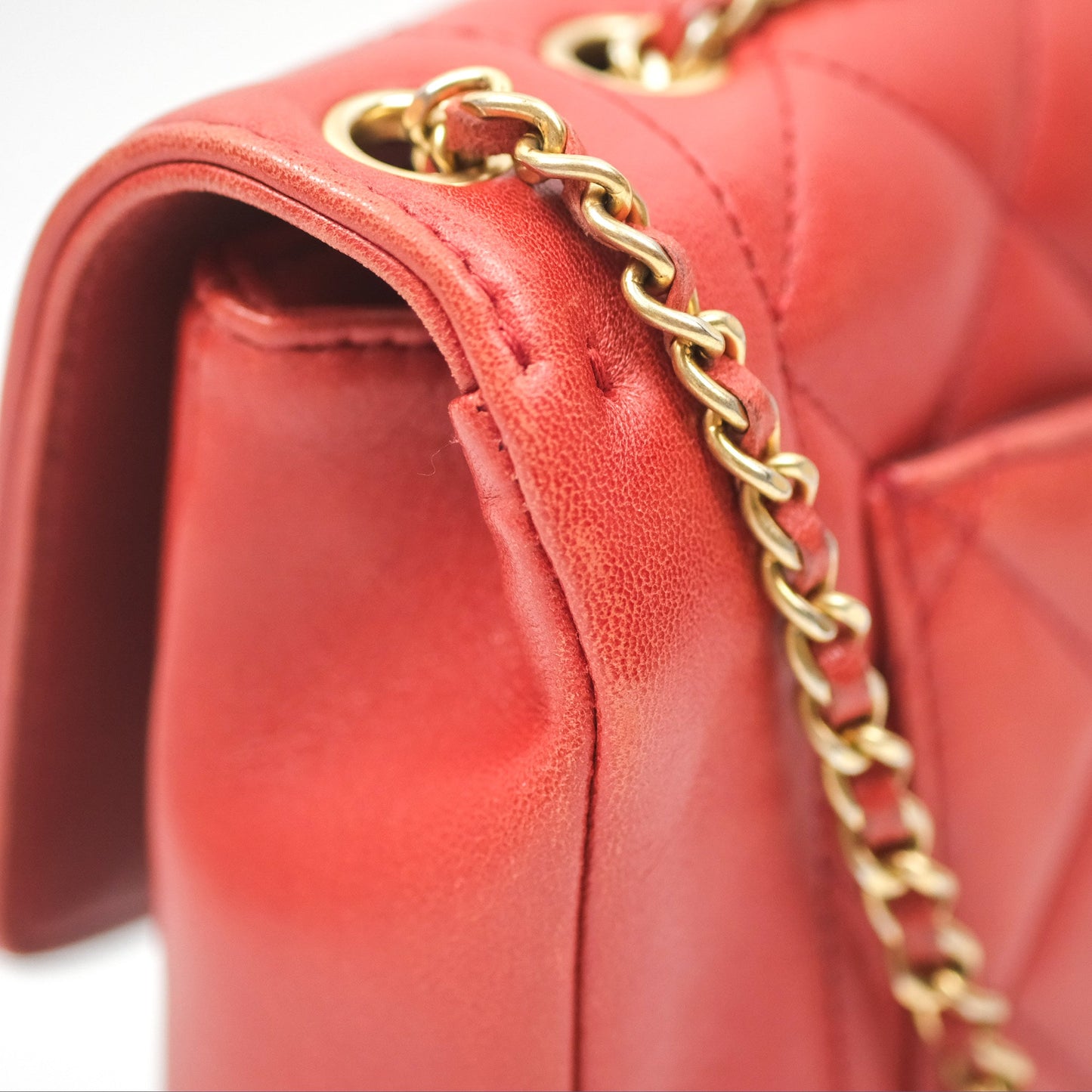 Chanel Diana Reissue Brick Red Gold Hardware