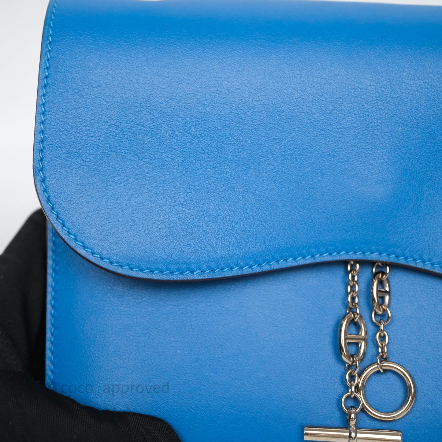 Hermès Catenina Bleu de Galice S7 Swift Palladium Hardware