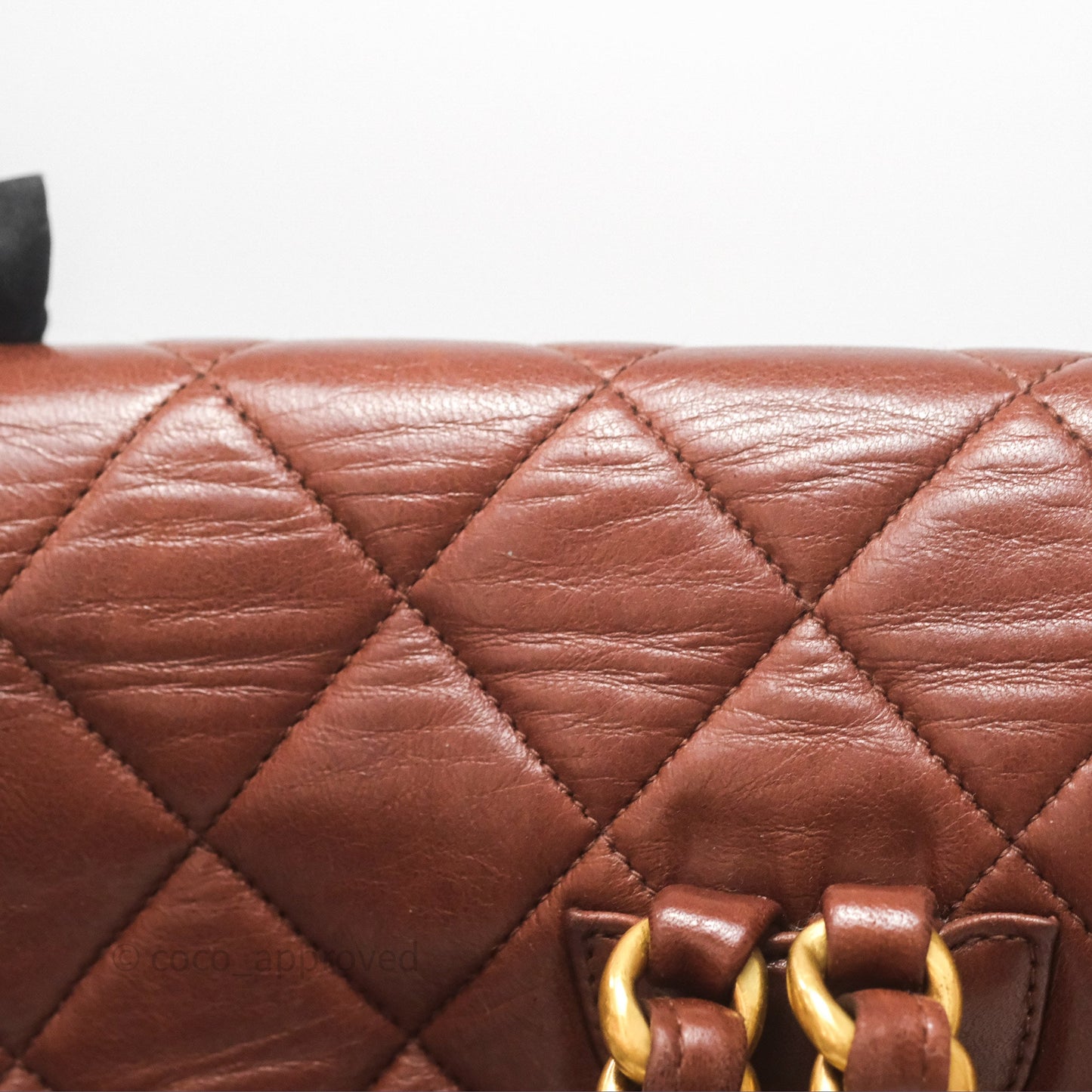 Chanel Vintage CC Duma Backpack Brown Lambskin 24K Gold Hardware