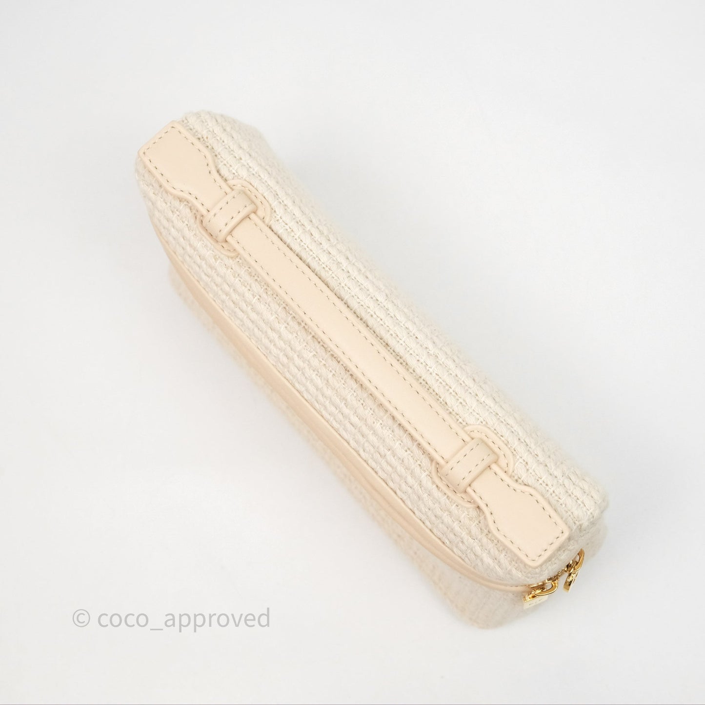 Loro Piana Extra Pocket L19 Beige Cotton-Linen Gold Hardware