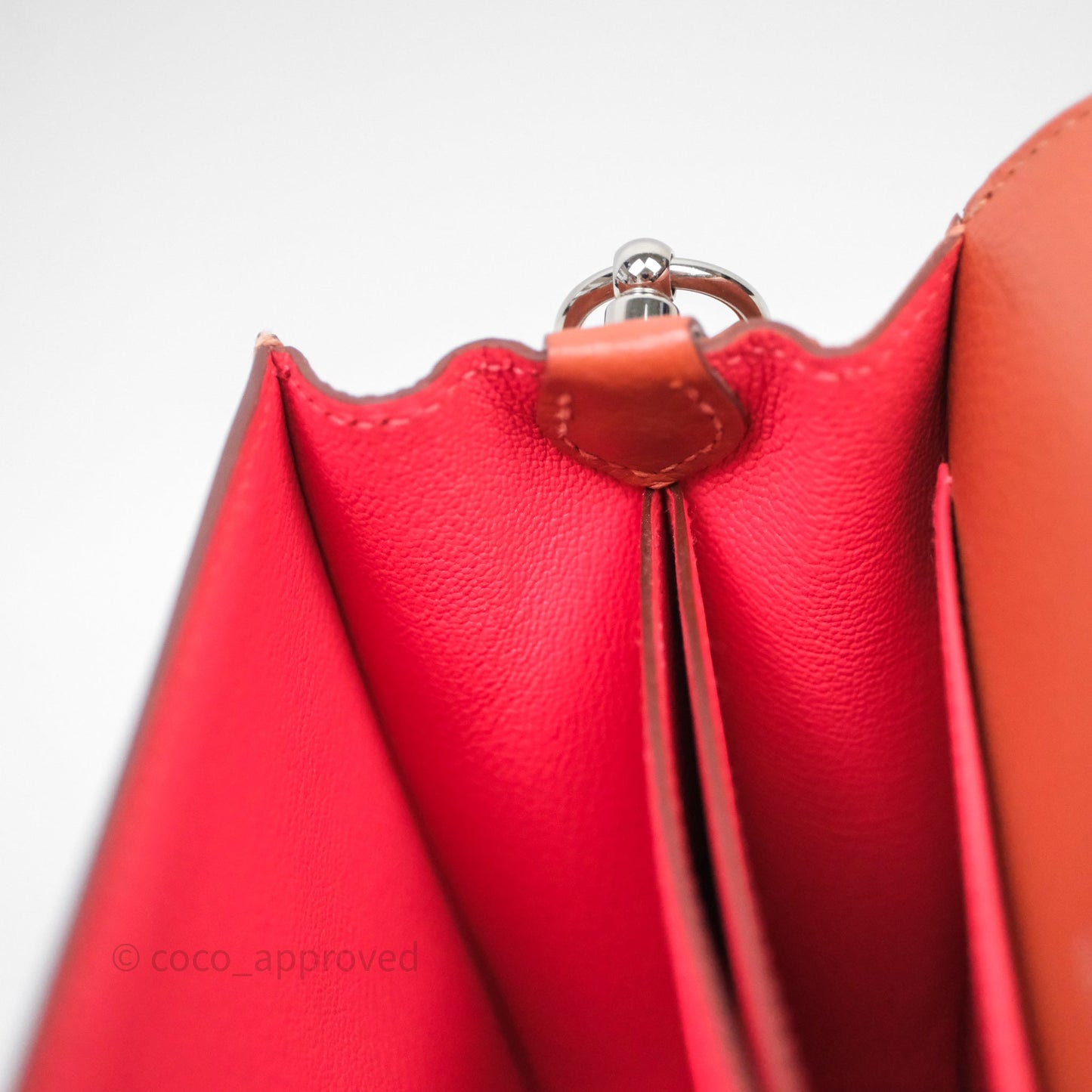 Hermès Roulis Mini 18 Evercolor AH Brush/ Rose Jaipur T5 Palladium Hardware