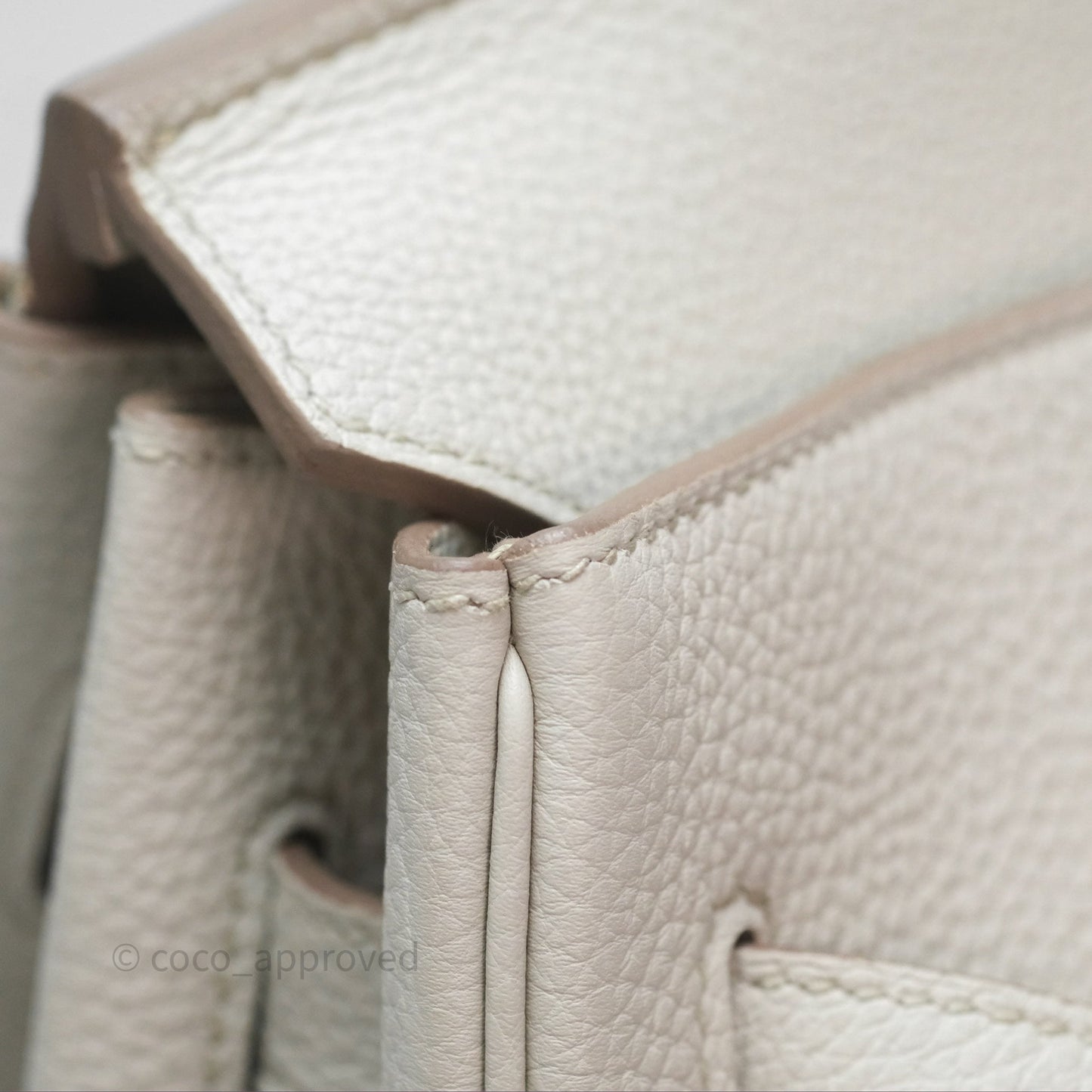 Hermès Retourne Birkin 35 Beton Togo Gold Hardware