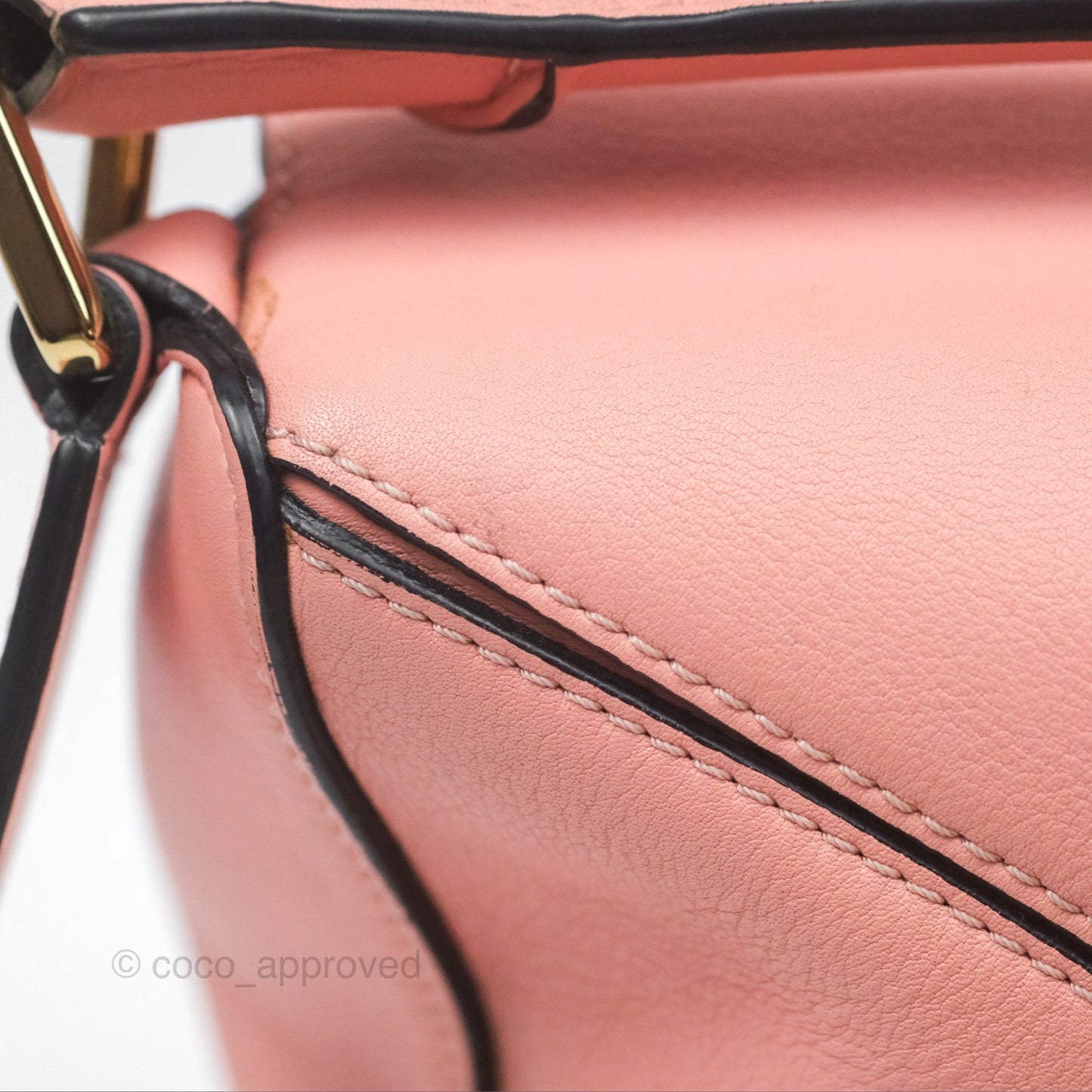 Loewe Small Puzzle Bag Pink Calfskin