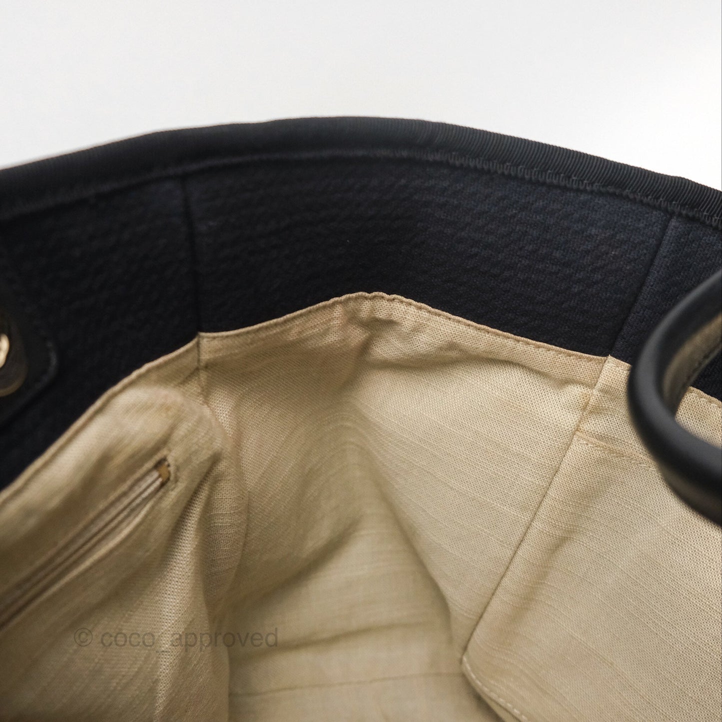 Chanel New Small Deauville Navy Canvas