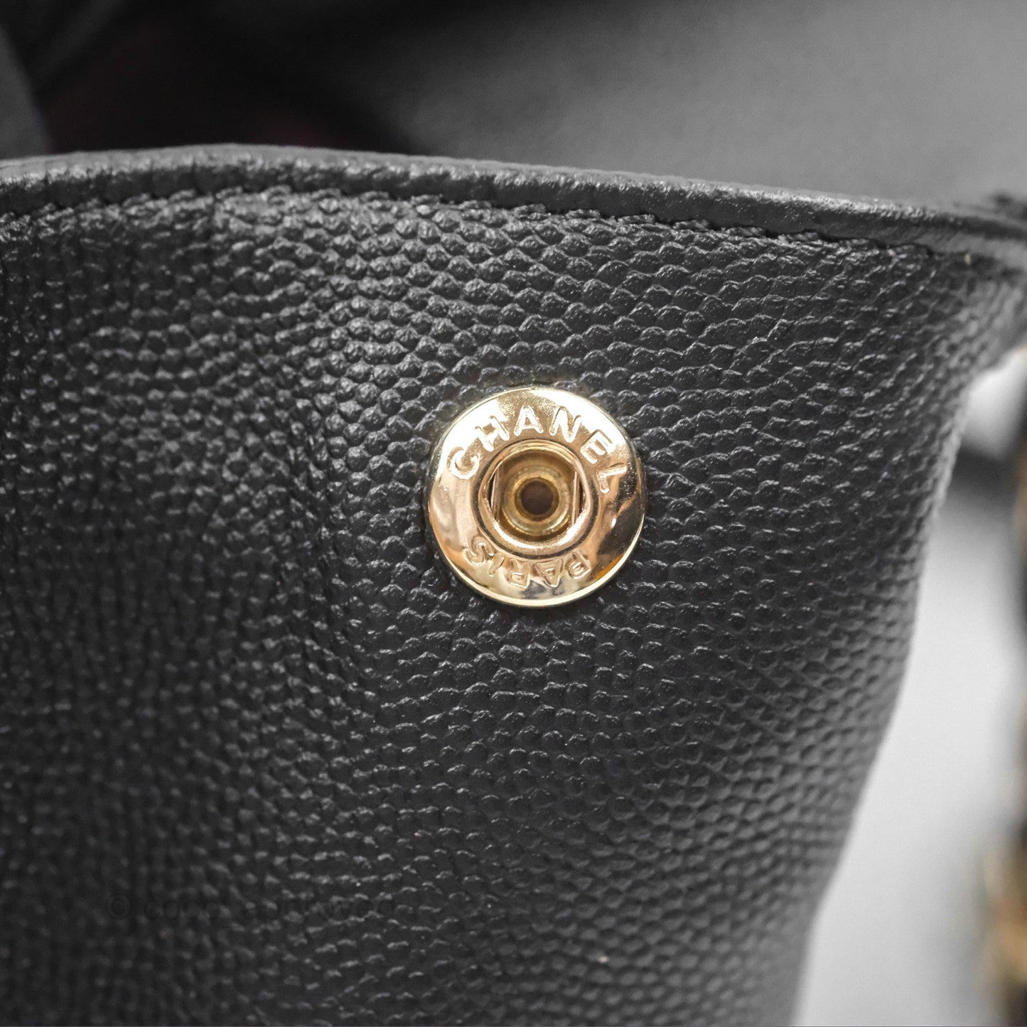 Chanel Quilted Large Business Affinity Flap Black Caviar Gold Hardware