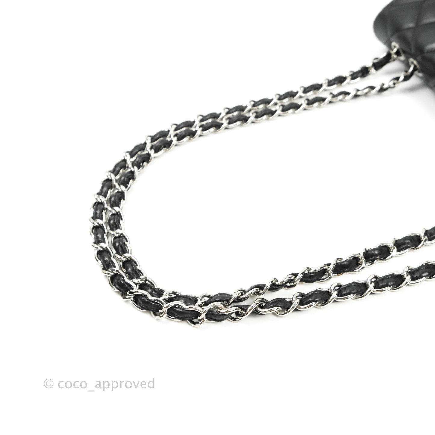 Chanel Jumbo Single Flap Black Lambskin Silver Hardware⁣⁣