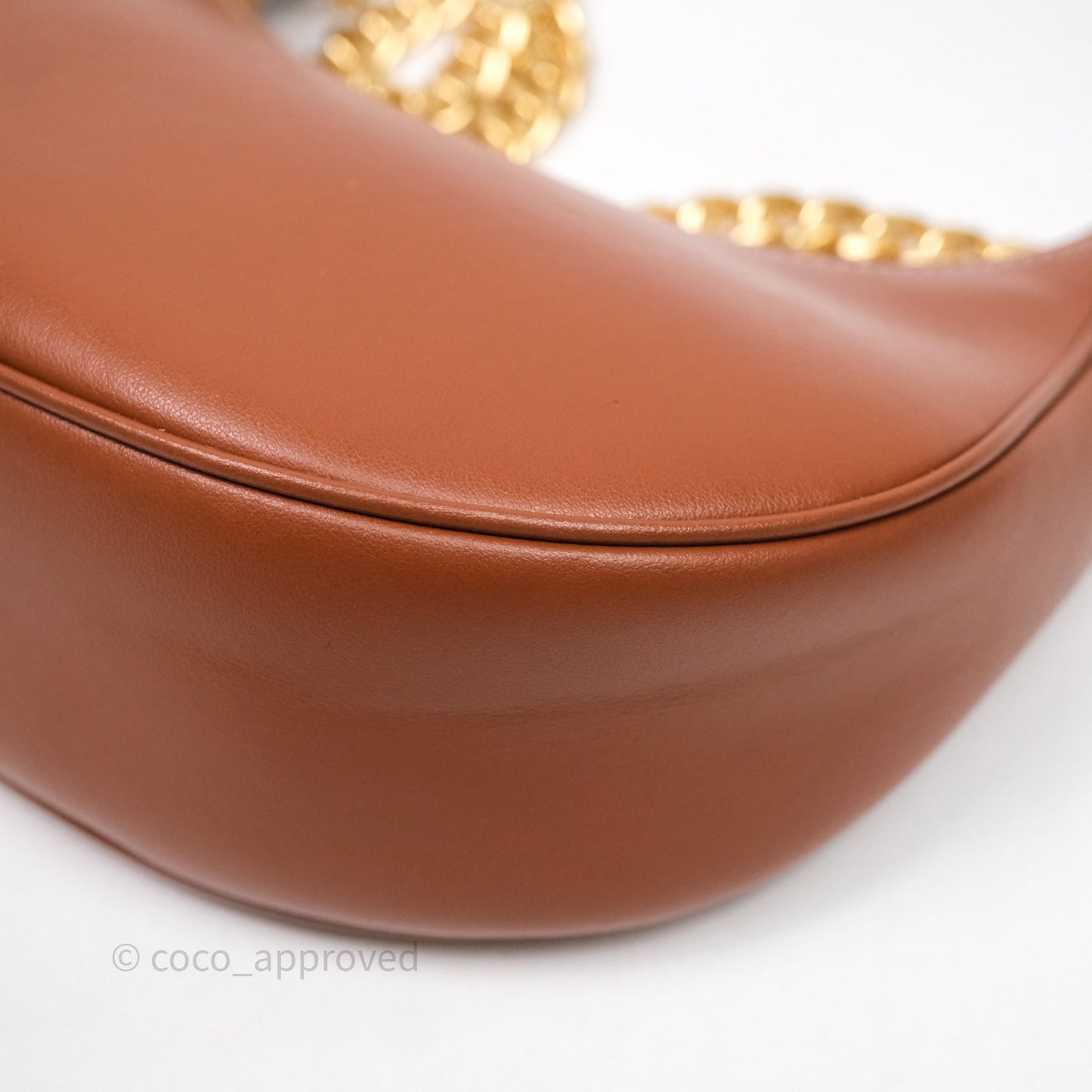 Celine Medium Ava Chain Bag Calfskin Tan