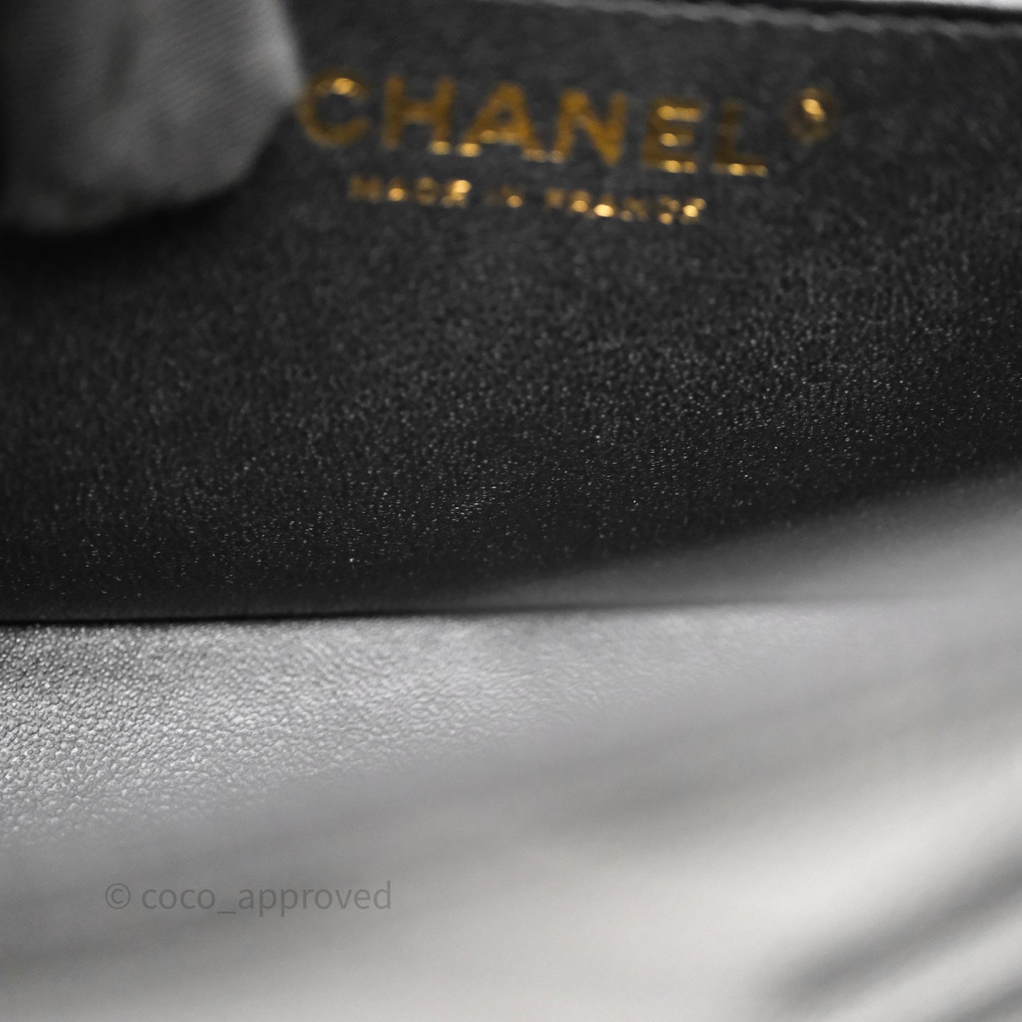 Chanel Quilted Mini Rectangular Black Caviar Gold Hardware
