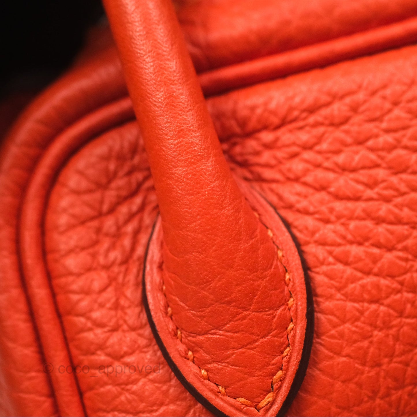 Hermès Mini Lindy 20 Orange Poppy 8V Clemence Palladium Hardware