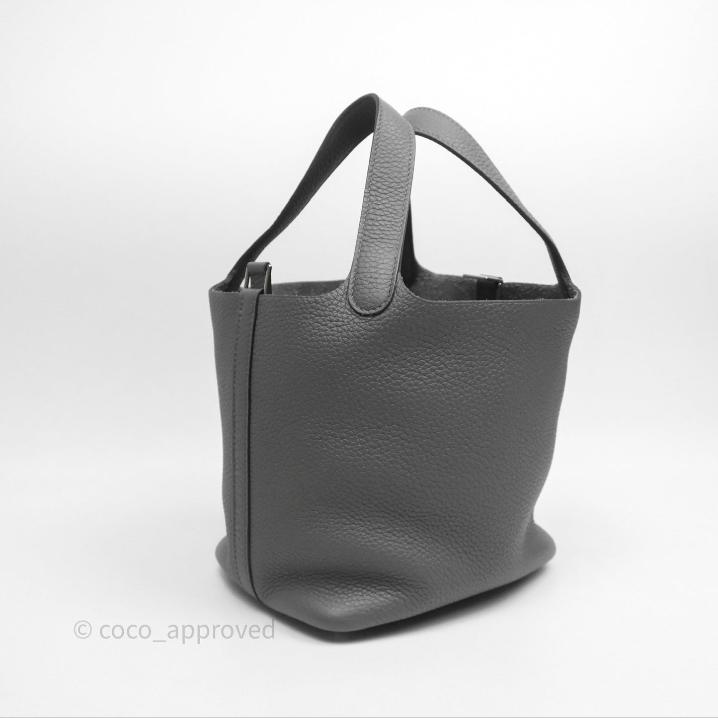 Hermès Picotin 18 Etain 8F Clemence Palladium Hardware