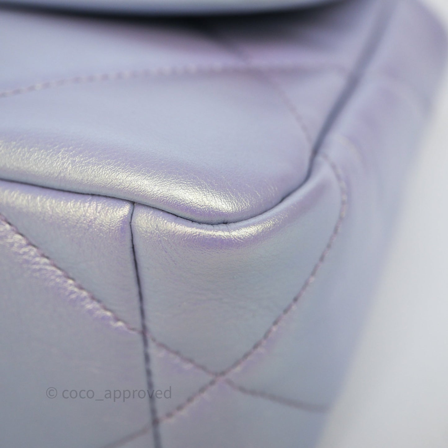 Chanel 19 Small Iridescent Purple Mixed Hardware