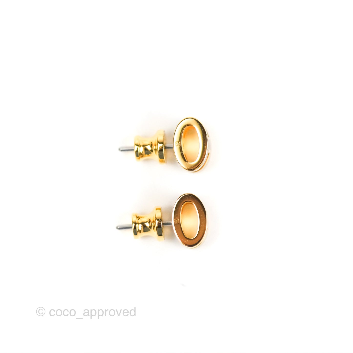 Hermès Mini Pop H Earrings Black Gold