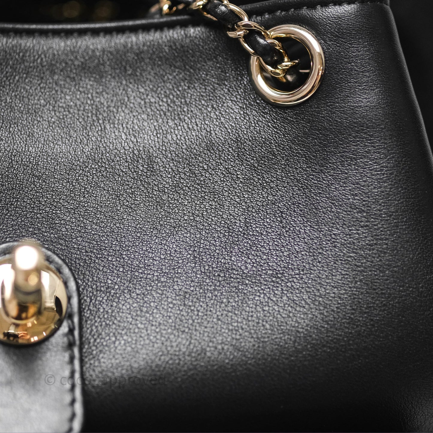 Chanel Quilted Large Duma Drawstring Backpack Black Lambskin Gold Hardware