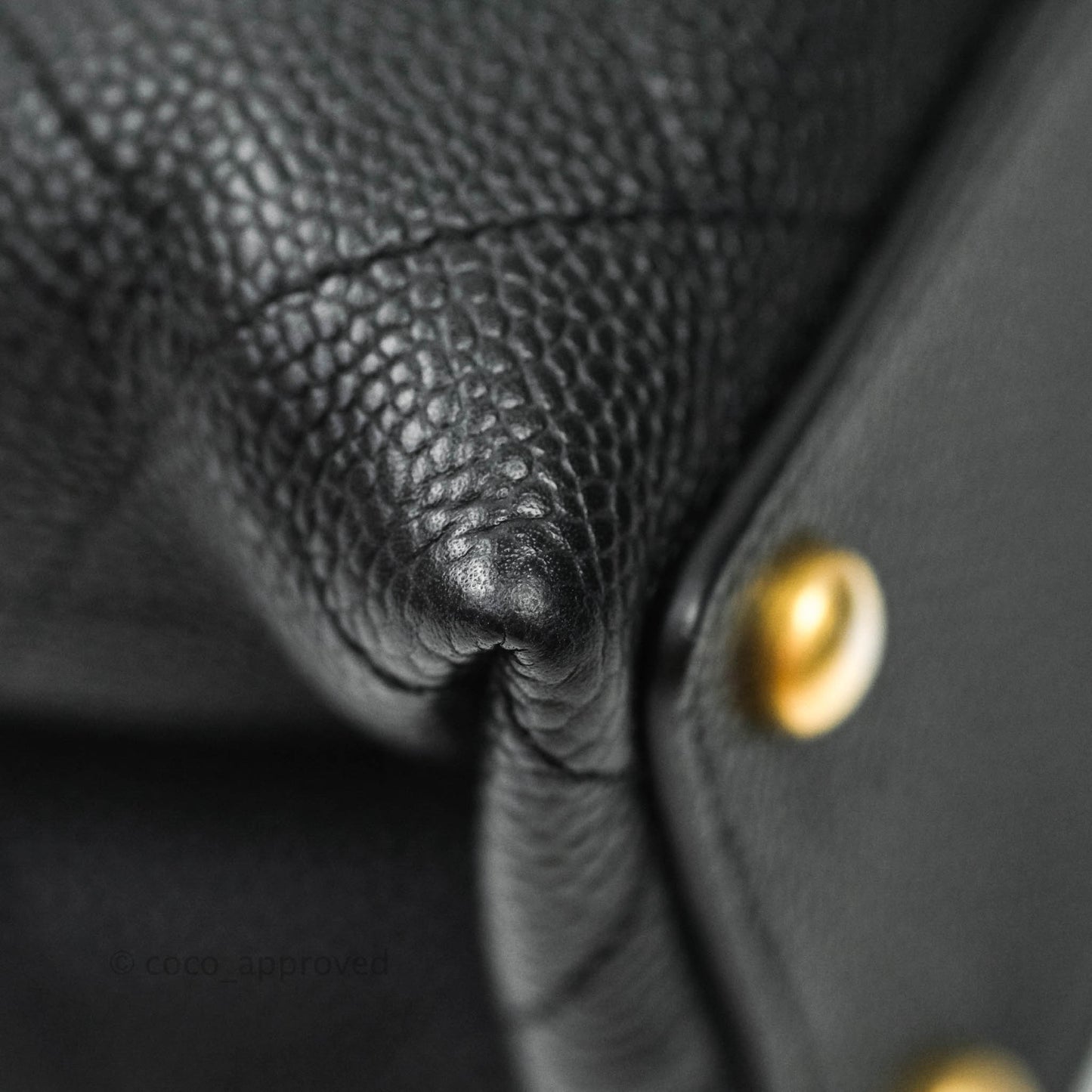 Chanel Chic Affinity Medium Grained Calfskin Black Aged Gold Hardware