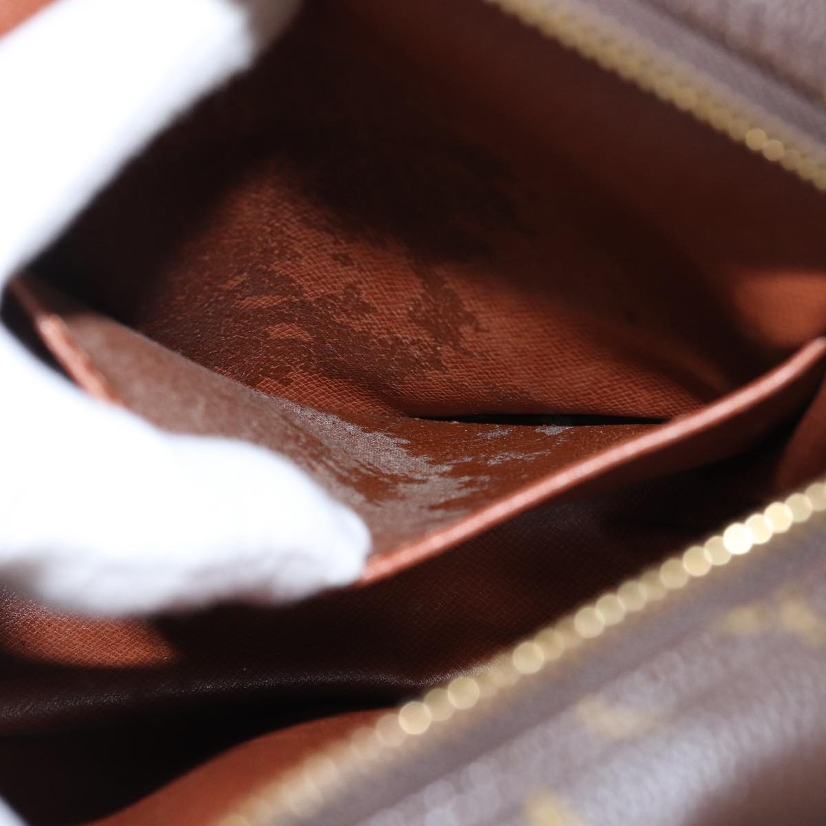LOUIS VUITTON Monogram Compiegne 28 Clutch Bag M51845 LV 75021