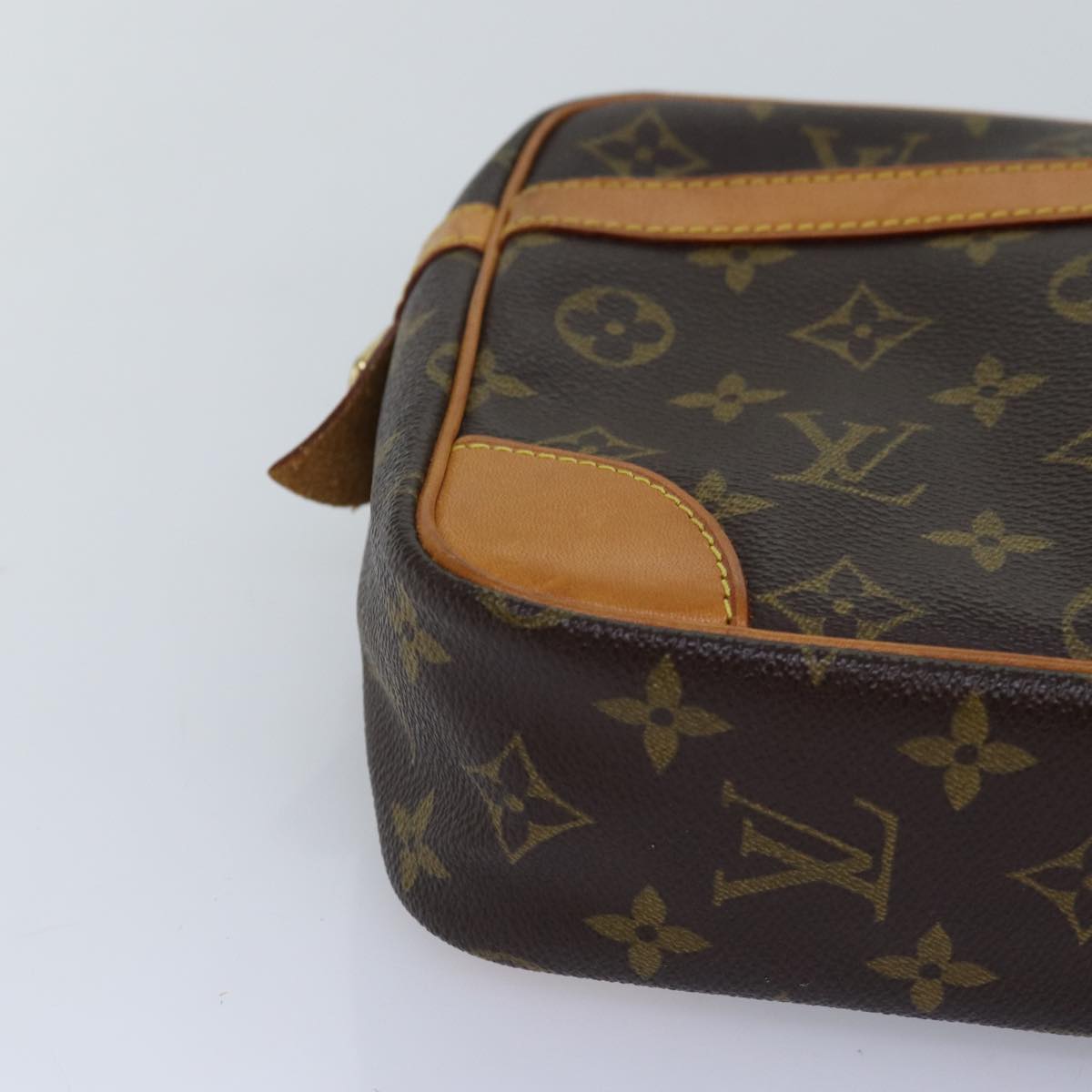 LOUIS VUITTON Monogram Compiegne 28 Clutch Bag M51845 LV 75021